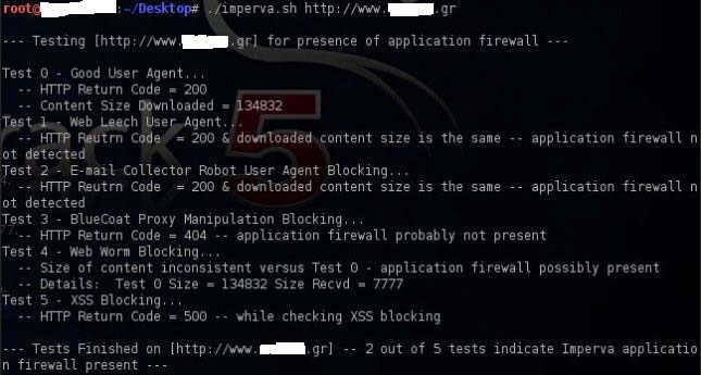 Web Application Firewall Detection - WAF Testing6