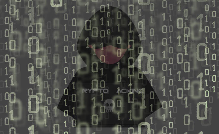 hacker behind code screen crypto jacking